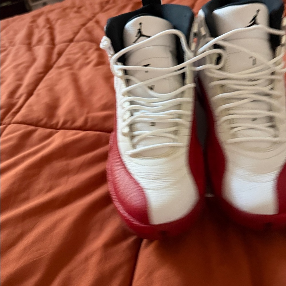 Jordan White and Red Jordan 12. Cherry! - Picture 3 of 3